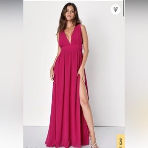 Lulus Fuchsia Maxi Dress